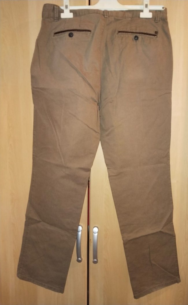 Bej Regular Fit Koton Erkek Pantolon 44 beden - Görsel 2