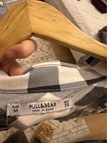 m Beden gri Renk Pull & Bear Gömlek