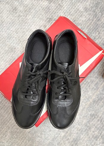 Siyah Deri Erkek Spor Ayakkabı 40 numara - Görsel 4