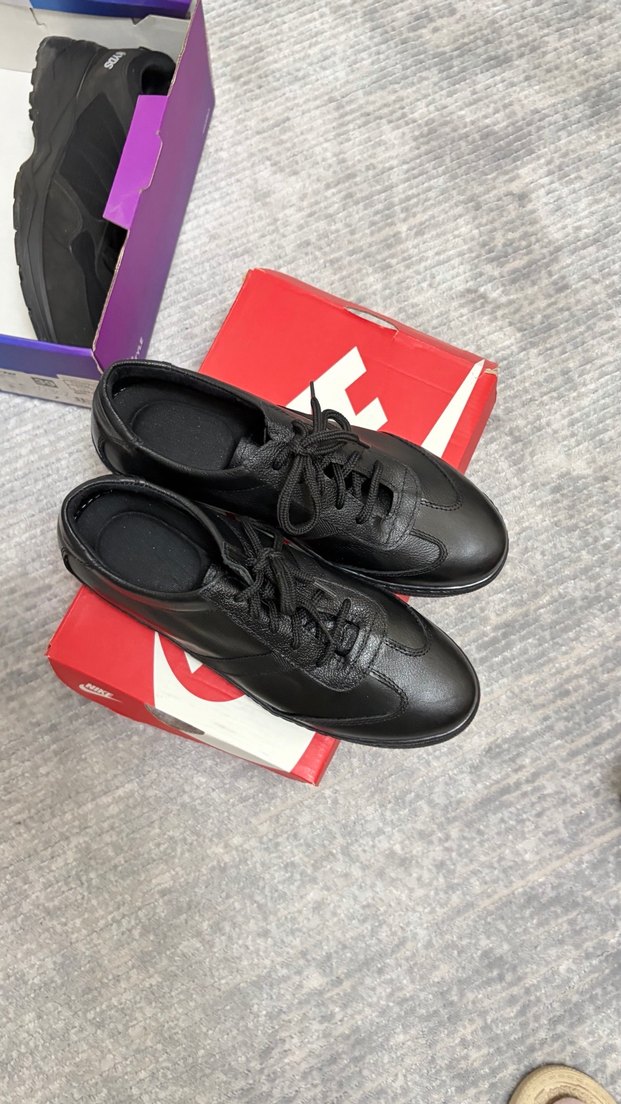 Siyah Deri Erkek Spor Ayakkabı 40 numara - Görsel 5