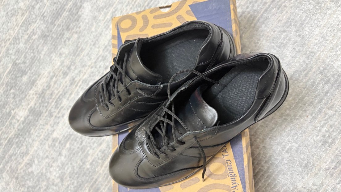 Siyah ünisex ayakkabı 40 numara - Görsel 3