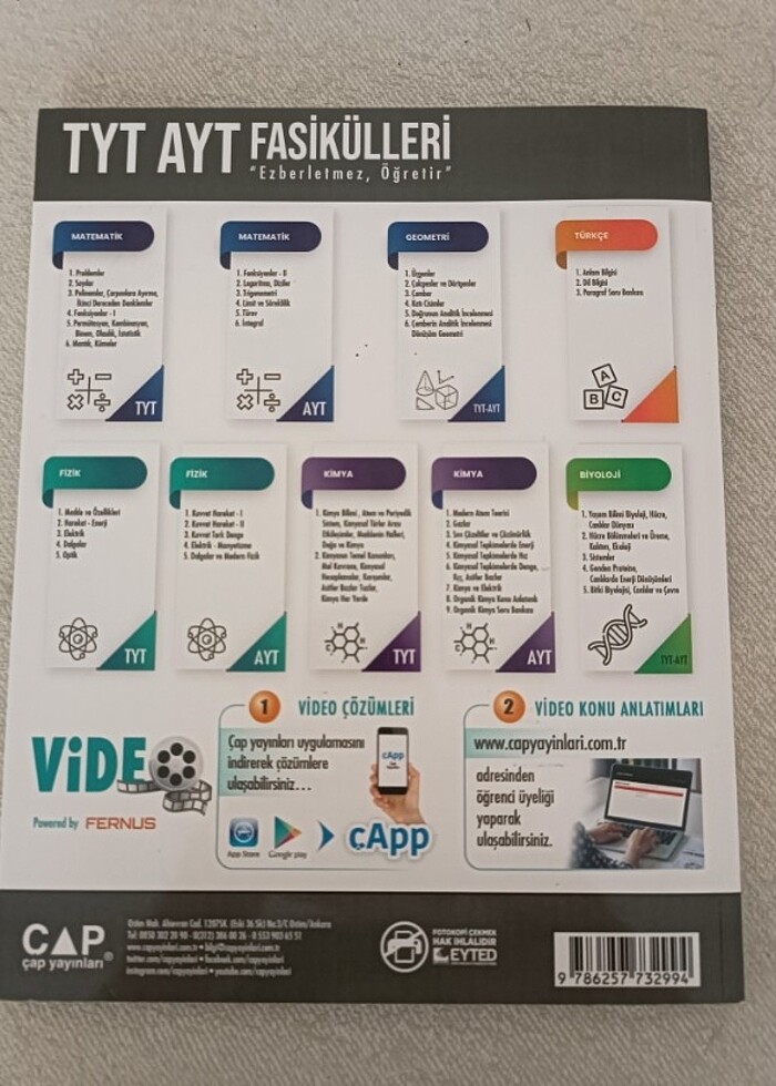 ÇAP YAYINLARI TÜREV İNTEGRAL FASİKÜL SET (2022) - Görsel 3