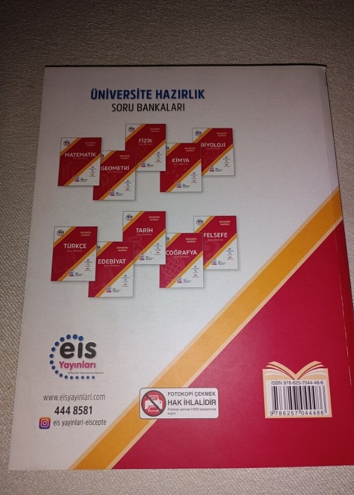 EİS YAYINLARI AYT KİMYA SORU BANKASI (ÖRNEKTİR)  - Görsel 4