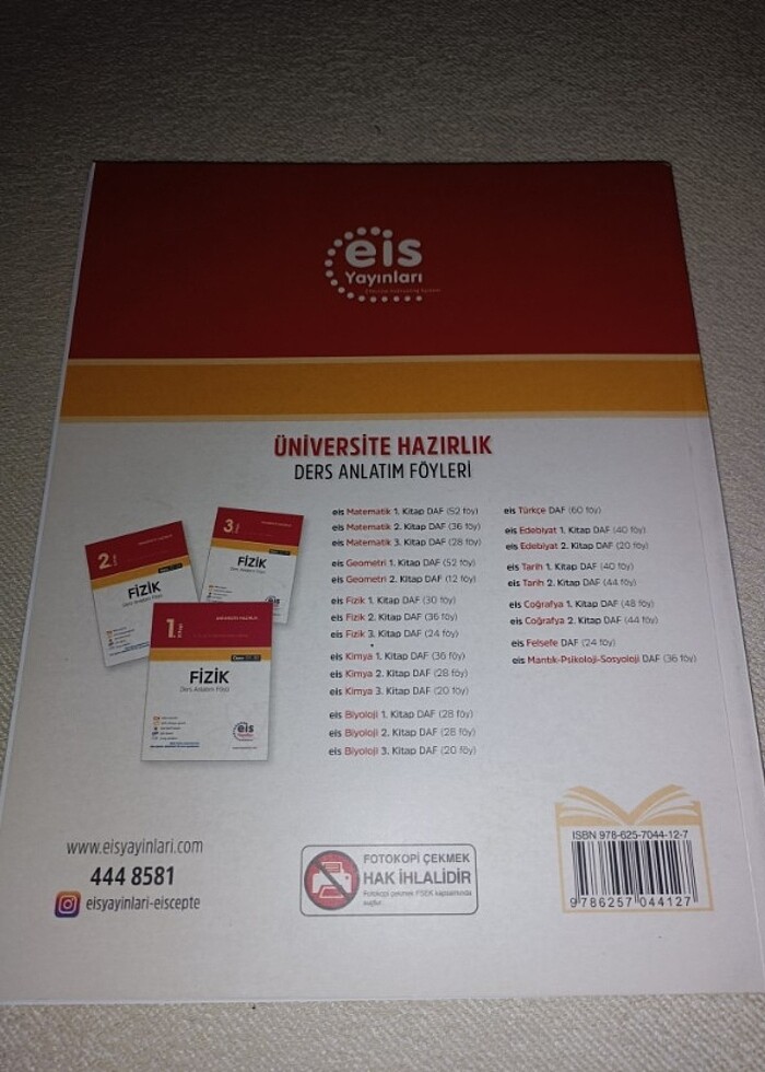 EİS YAYINLARI AYT FİZİK DERS ANLATIM FÖYÜ - Görsel 2