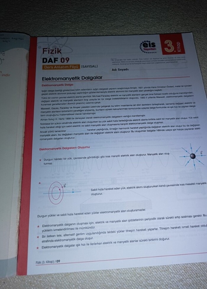 EİS YAYINLARI AYT FİZİK DERS ANLATIM FÖYÜ - Görsel 3