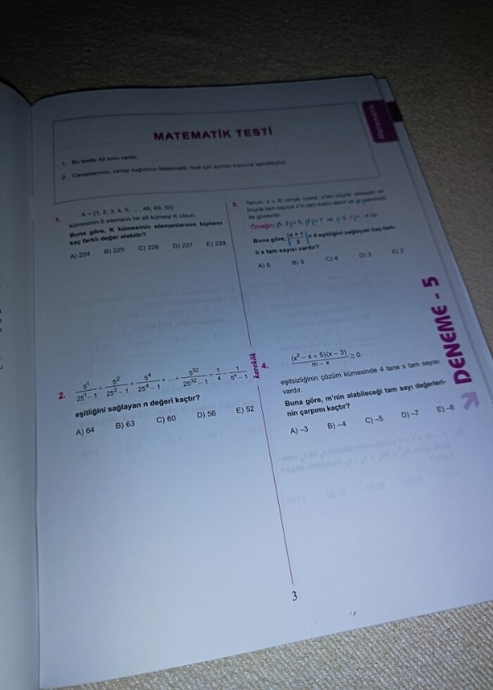 KAREKÖK YAYINLARI İDDİALISINA 6'LI AYT Deneme (2019) - Görsel 2