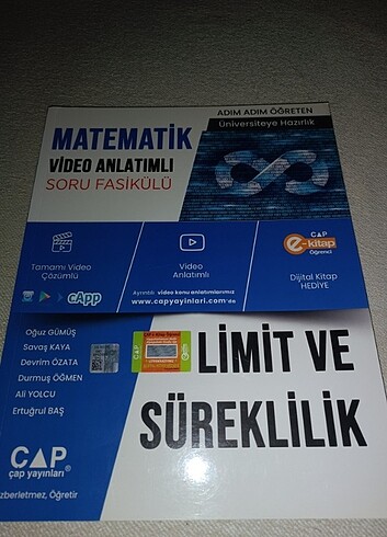 ÇAP YAYINLARI LİMİT VE SÜREKLİLİK FASİKÜLÜ