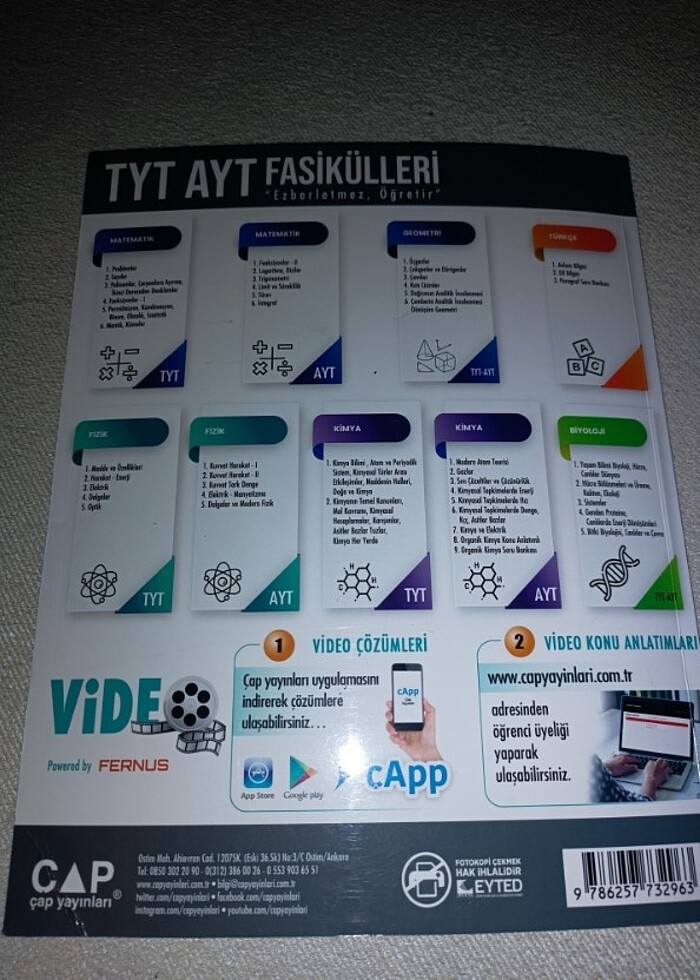 ÇAP YAYINLARI LİMİT VE SÜREKLİLİK FASİKÜLÜ - Görsel 2