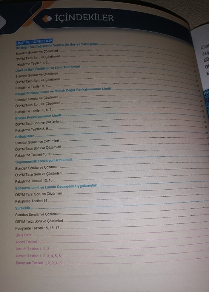 ÇAP YAYINLARI LİMİT VE SÜREKLİLİK FASİKÜLÜ - Görsel 3