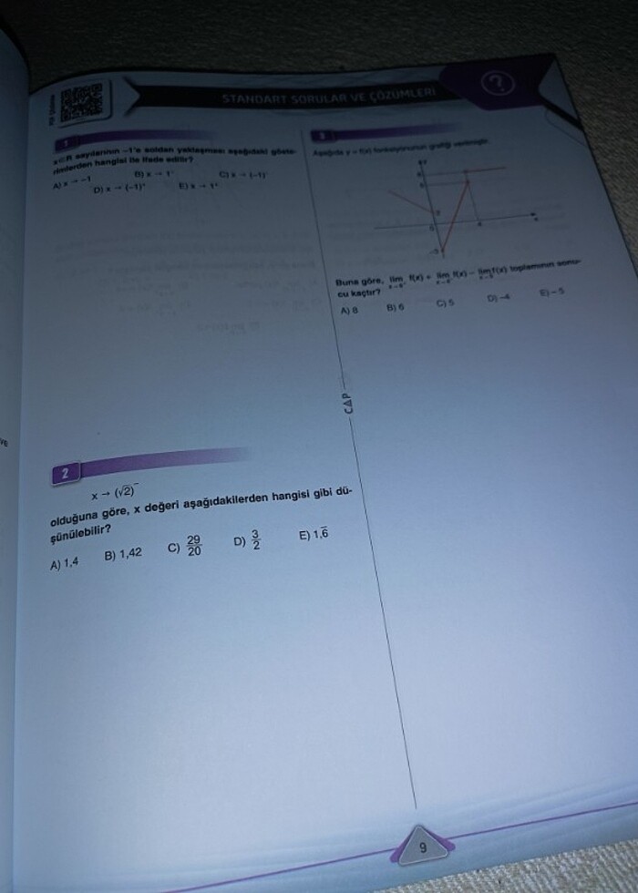 ÇAP YAYINLARI LİMİT VE SÜREKLİLİK FASİKÜLÜ - Görsel 4