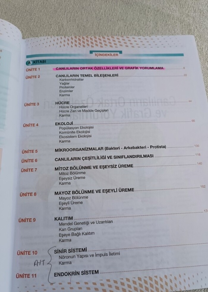 (2019) TYT-AYT BİYOLOJİ PALME YAYINLARI A KİTABI - Görsel 3