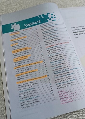 (2020) AYT MATEMATİK TRİGONOMETRİ SORU BANKASI ÇAP YAYINLARI - Görsel 3