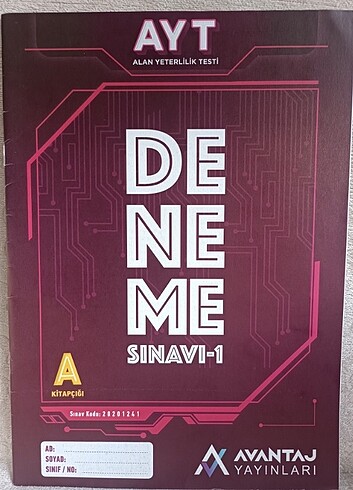  Beden Karışık TYT AYT Deneme Set (26 Deneme) 