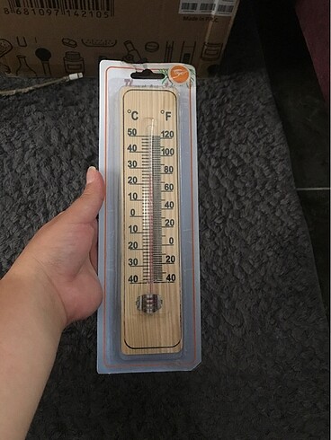 Ahşap termometre?