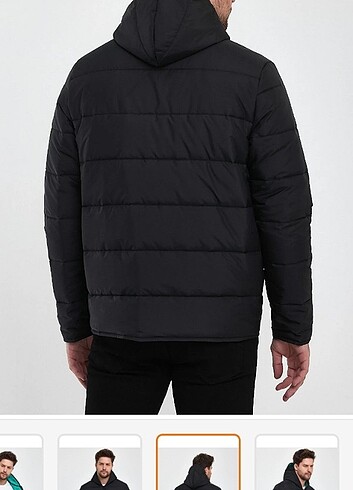 Erkek mevsimlik kapüşonlu mont  - Görsel 5