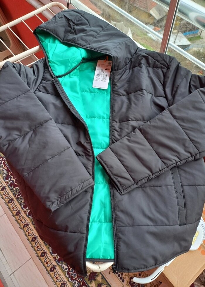 Erkek mevsimlik kapüşonlu mont  - Görsel 2