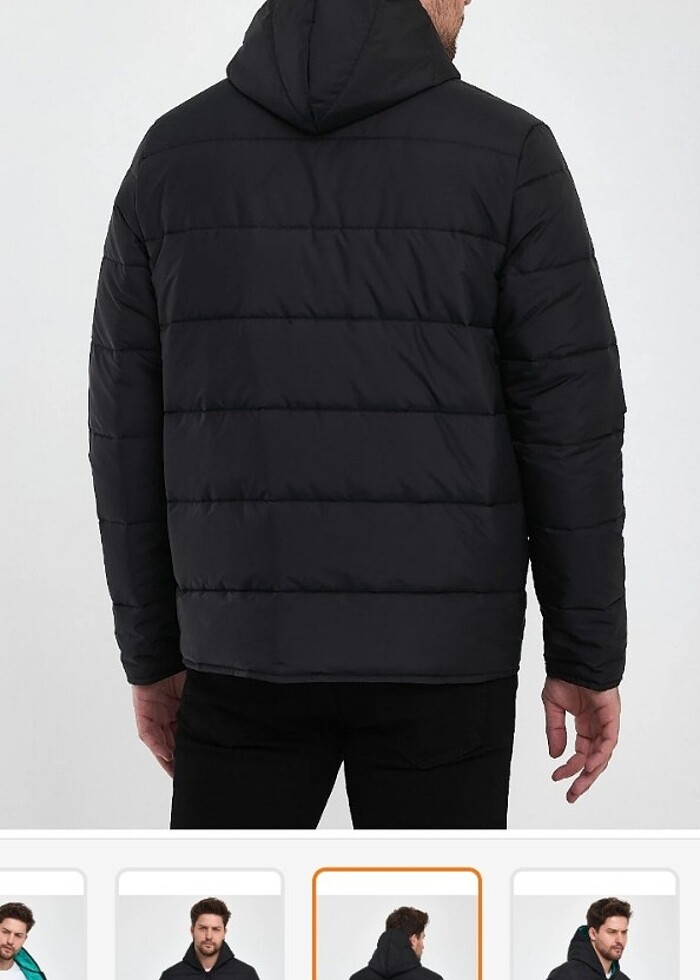 Erkek mevsimlik kapüşonlu mont  - Görsel 5