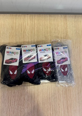 Erkek Çocuk Örümcek Adam Desenli Çok Renkli Çorap - Görsel 4