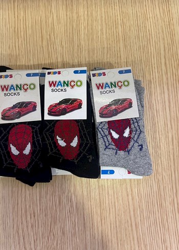 Erkek Çocuk Örümcek Adam Desenli Çok Renkli Çorap - Görsel 3