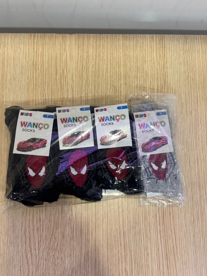 Erkek Çocuk Örümcek Adam Desenli Çok Renkli Çorap - Görsel 4