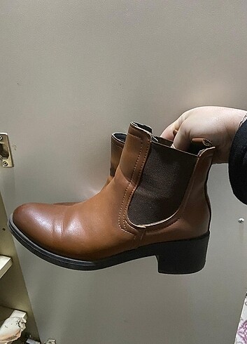 Kahverengi bootie bot chelsea