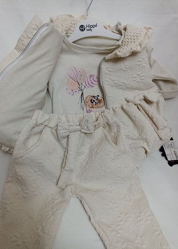 Kız Çocuk Beyaz Keten Fırfırlı Bohem Elbise - Görsel 3