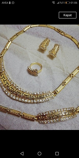 altın kaplama set 