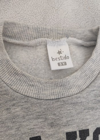 Gri Erkek Çocuk Sweatshirt Yeni York Baskılı - Görsel 3