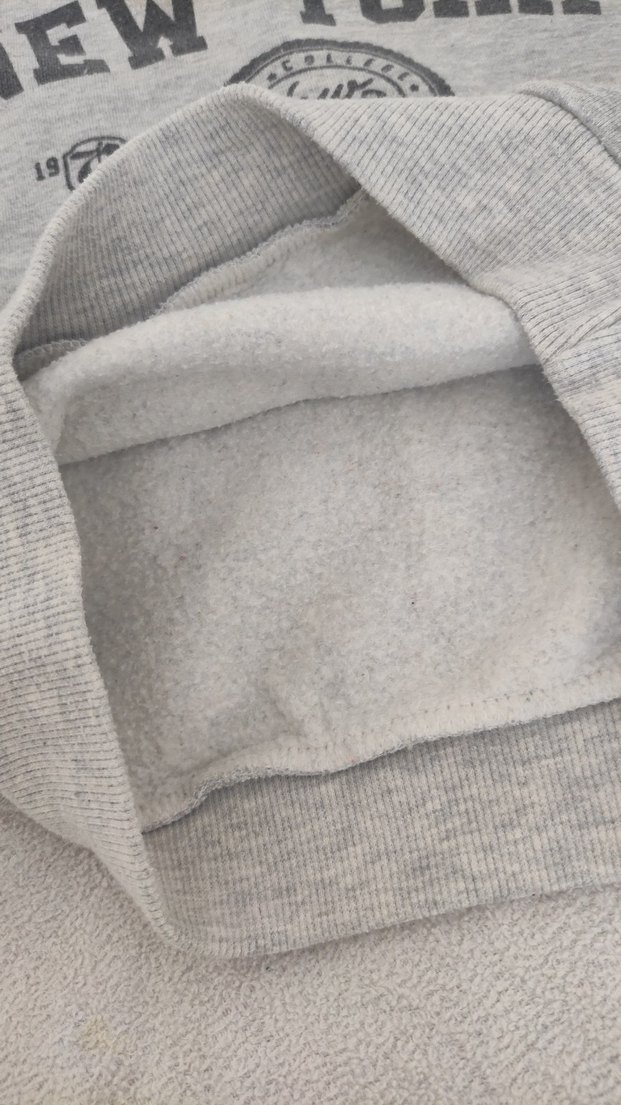 Gri Erkek Çocuk Sweatshirt Yeni York Baskılı - Görsel 2