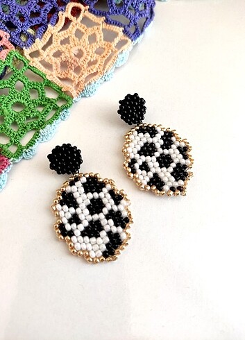 Boncuk küpe - Görsel 4