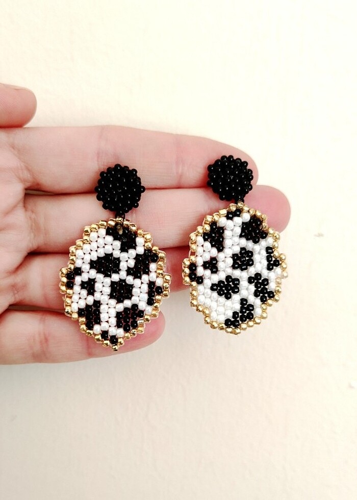 Boncuk küpe - Görsel 3