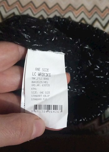 Kadın Siyah Örgü Goth Bere - Görsel 3