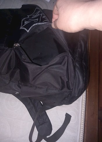 Siyah Baskılı Erkek Sırt Çantası - Görsel 5