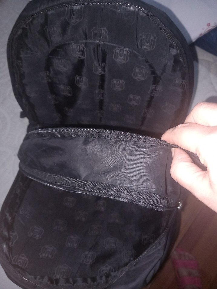 Siyah Baskılı Erkek Sırt Çantası - Görsel 4