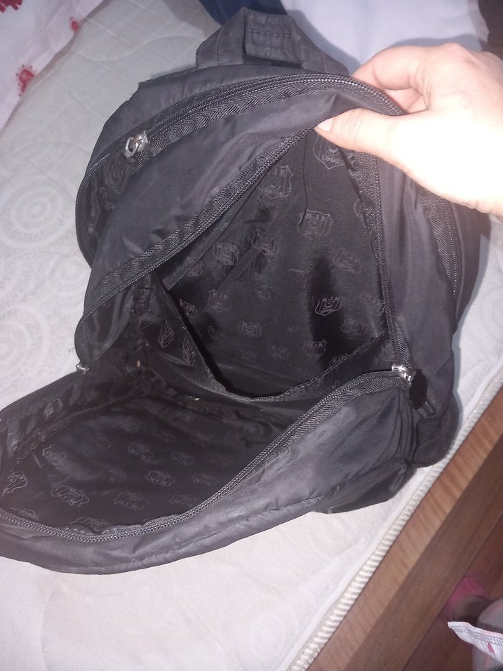 Siyah Baskılı Erkek Sırt Çantası - Görsel 3