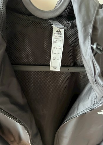 Adidas Siyah Gri Kapüşonlu Yağmurluk - Görsel 3