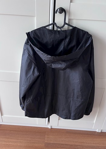 Adidas Siyah Gri Kapüşonlu Yağmurluk - Görsel 2