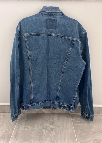 Erkek Mavi Denim Ceket - Görsel 7