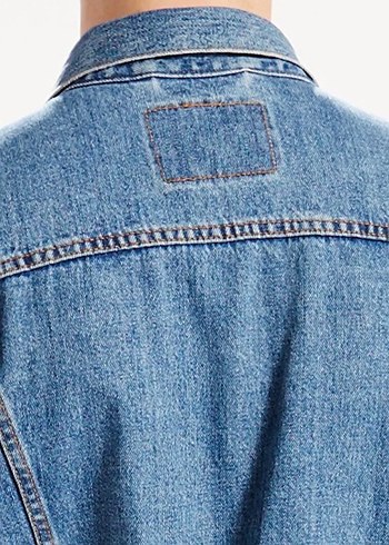 Erkek Mavi Denim Ceket - Görsel 5