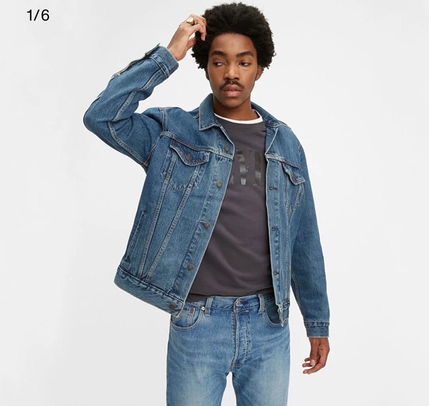 Erkek Mavi Denim Ceket - Görsel 3
