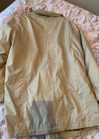 Bej Midi Hamile Ceketi Fermuarlı - Görsel 6