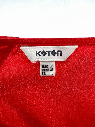 38 Beden kırmızı Renk Koton Bluz %70 İndirimli.