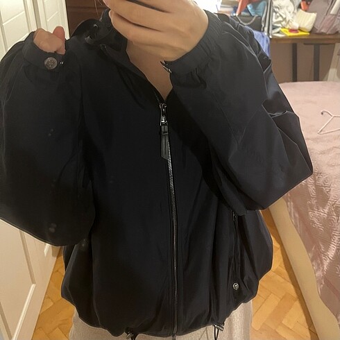 Massimo Dutti Lacivert Yagmurluk