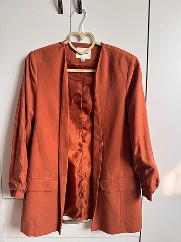 Kiremit Rengi Blazer Ceket