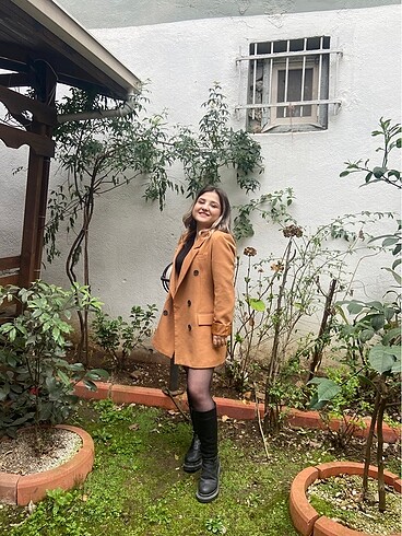 Açık kahverengi blazer ceket