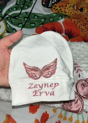 İşlemeli Beyaz Bebek hastane çıkışı - Görsel 3