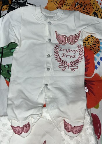 İşlemeli Beyaz Bebek hastane çıkışı - Görsel 7