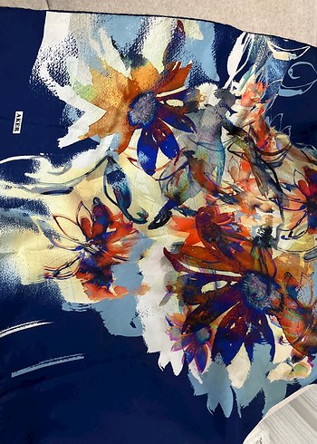 Aker marka ipek şal Çok Renkli Bohem - Görsel 3