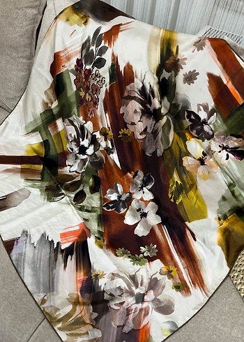 Armine Bohem Tarz Çok Renkli Kadın eşarp - Görsel 2