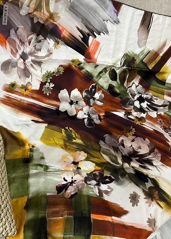 Armine Bohem Tarz Çok Renkli Kadın eşarp - Görsel 5